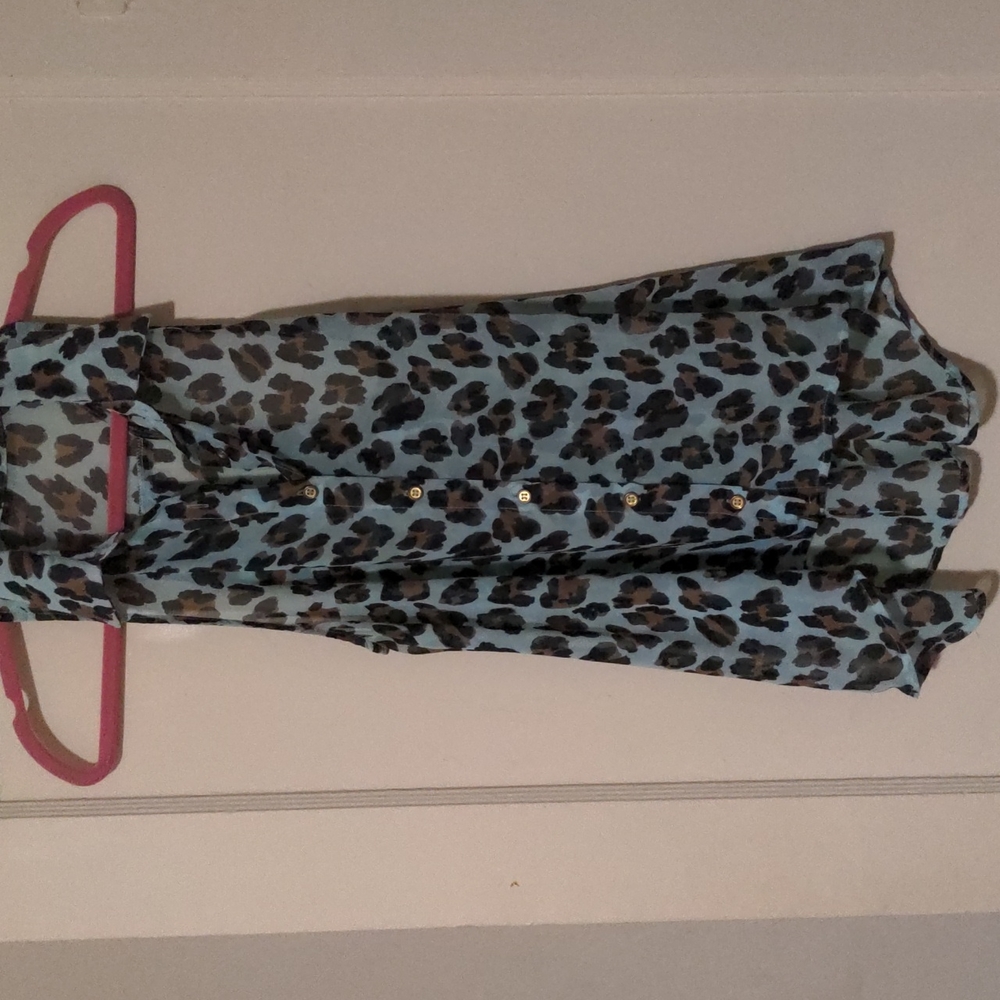 Cheetah Sheer Top